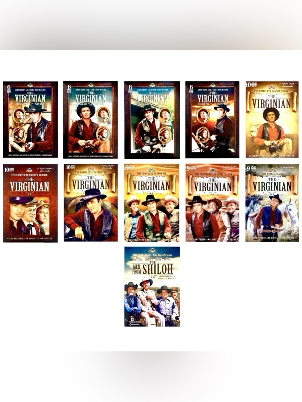 The Virginian: The Complete Series (DVD, 1970, 89-Disc Set)
